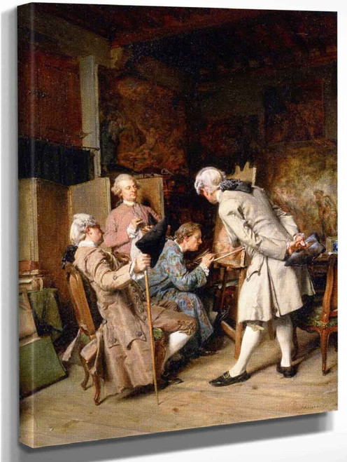 The Painting Connoisseurs By Jean Louis Ernest Meissonier