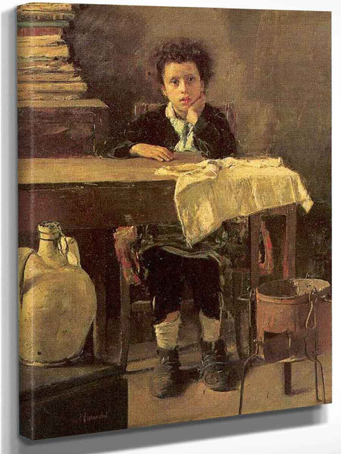 The Poor Schoolboy By Antonio Mancini