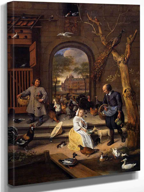The Poultry Yard By Jan Steen