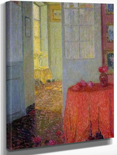 The Red Tablecloth By Henri Le Sidaner By Henri Le Sidaner