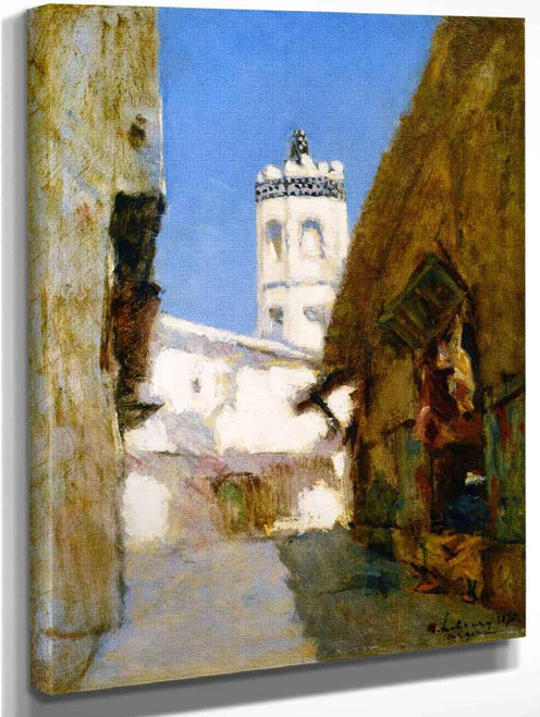 The Rue Des Blondeurs In Algiers By Albert Lebourg By Albert Lebourg