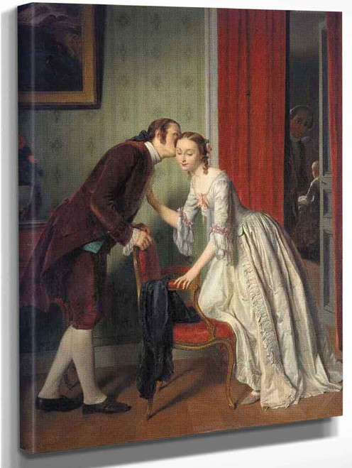 The Secret Whisper By Gustave Leonard De Jonghe By Gustave Leonard De Jonghe