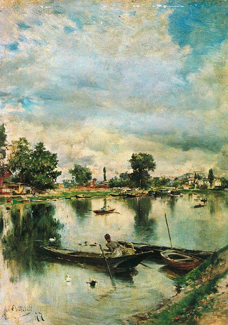 The Seine At Mont Valerien By Giovanni Boldini