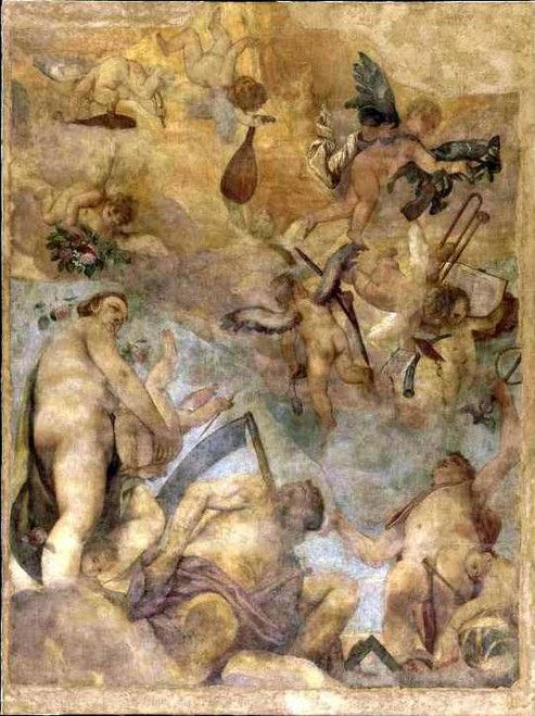 The Seven Planets Venus, Saturne And Mercury By Paolo Veronese