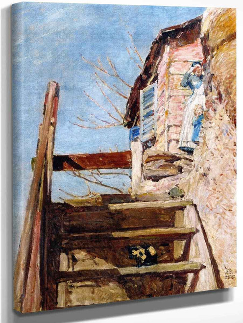The Stairs By Frederick Childe Hassam