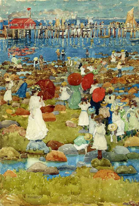 The Stony Beach, Ogunquit By Maurice Prendergast By Maurice Prendergast