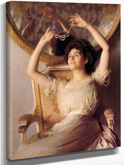 The String Of Pearls By William Macgregor Paxton By William Macgregor Paxton