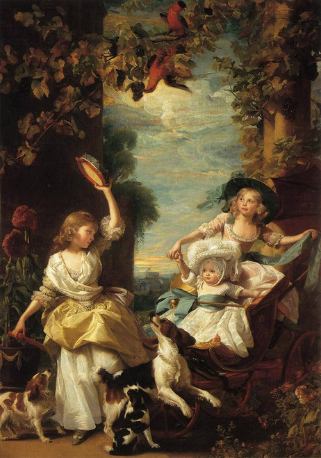 The Three Youngest Daughters Of George Iii By John Singleton Copley By John Singleton Copley
