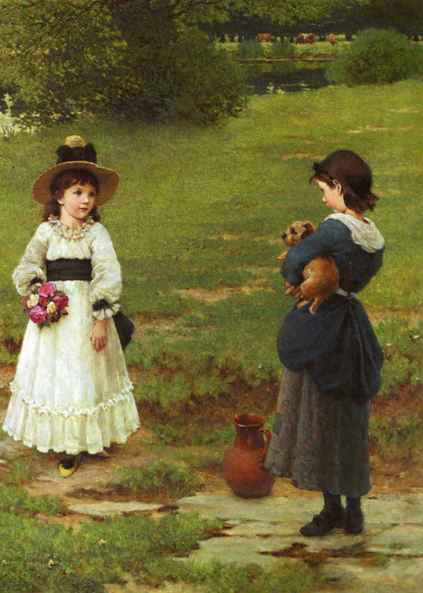 The Town And Country Mouse By George Dunlop Leslie
