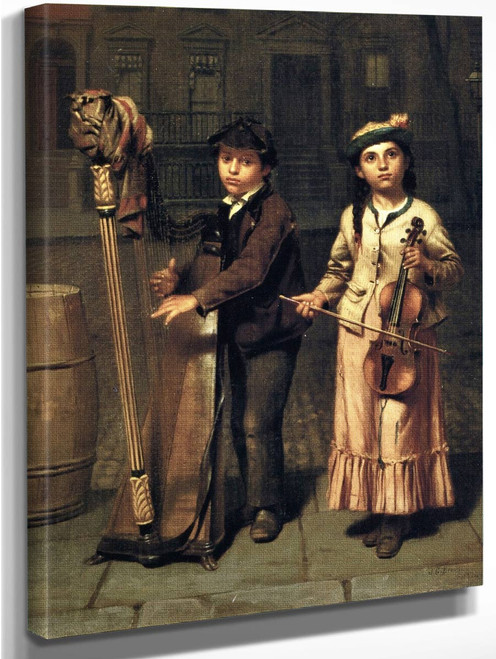 The Two Musicians By John George Brown