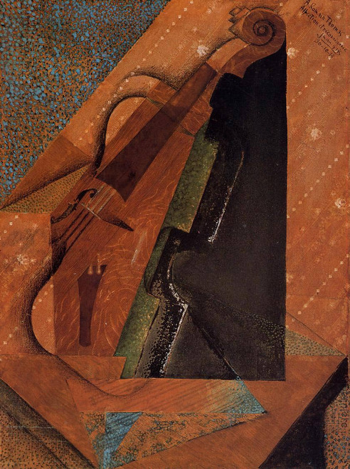 The Violin2 By Juan Gris