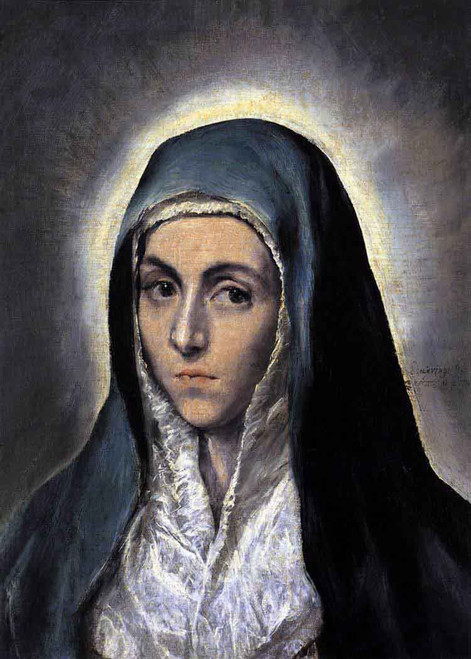 The Virgin Mary By El Greco By El Greco