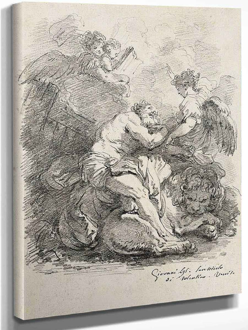 The Vision Of Saint Jerome, After Johann Liss By Jean Honore Fragonard