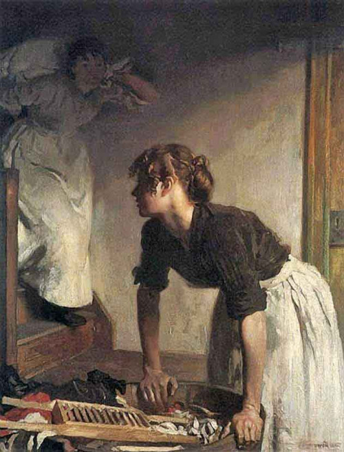 The Wash House By Sir William Orpen By Sir William Orpen