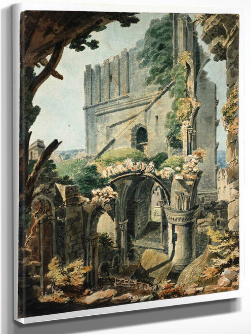 The West Tower Of Malmesbury Abbey1 By Joseph Mallord William Turner