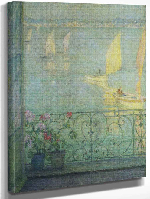 The Window At Croisic By Henri Le Sidaner By Henri Le Sidaner