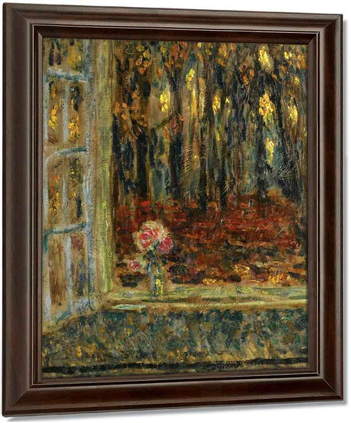 Henri le Sidaner、超希少画・海外レゾネ、新品高級額・額装付 The Window In Autumn By Henri Le Sidaner Art Reproduction from