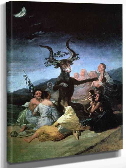 The Witches' Sabbath By Francisco Jose De Goya Y Lucientes Art Reproduction