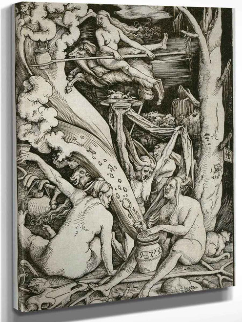 The Witches' Sabbath By Hans Baldung Grien Art Reproduction