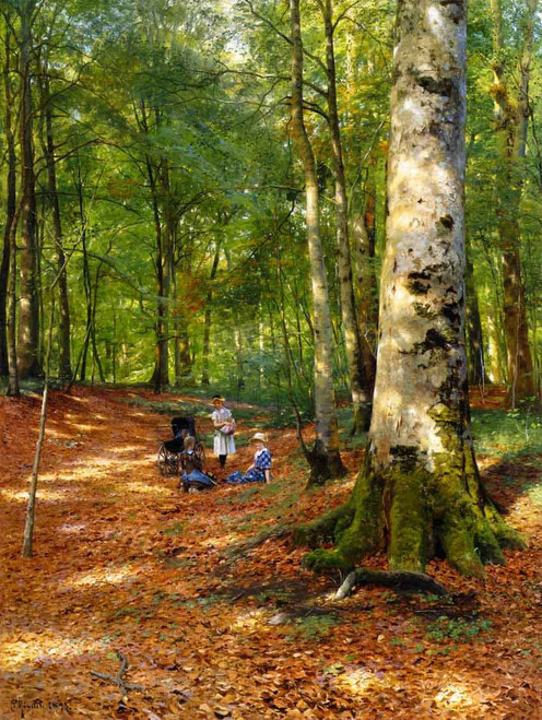 The Woodland Glade By Peder Mork Monsted