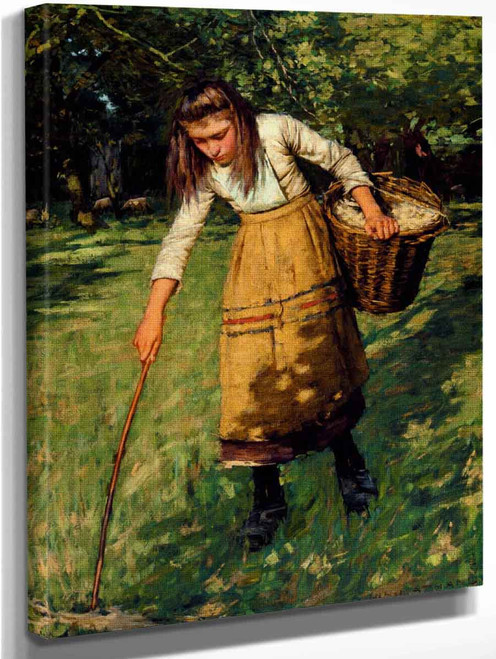 The Wool Gatherer By Henry La Thangue