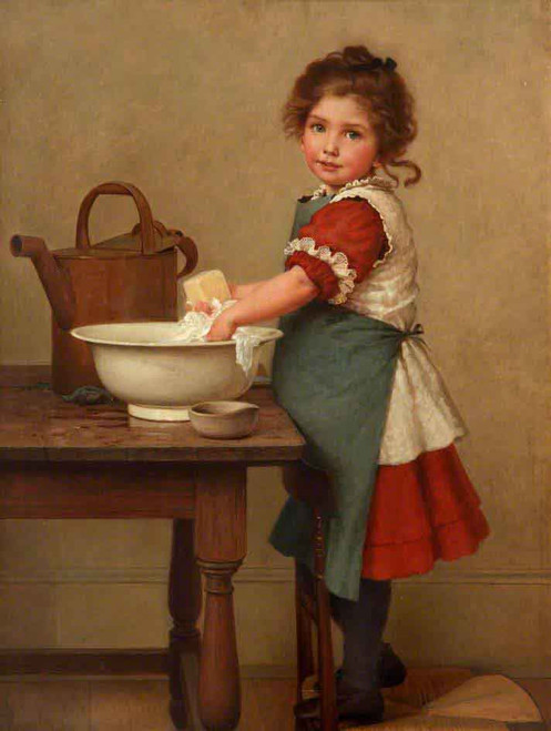 This Is The Way We Wash Our Clothes By George Dunlop Leslie