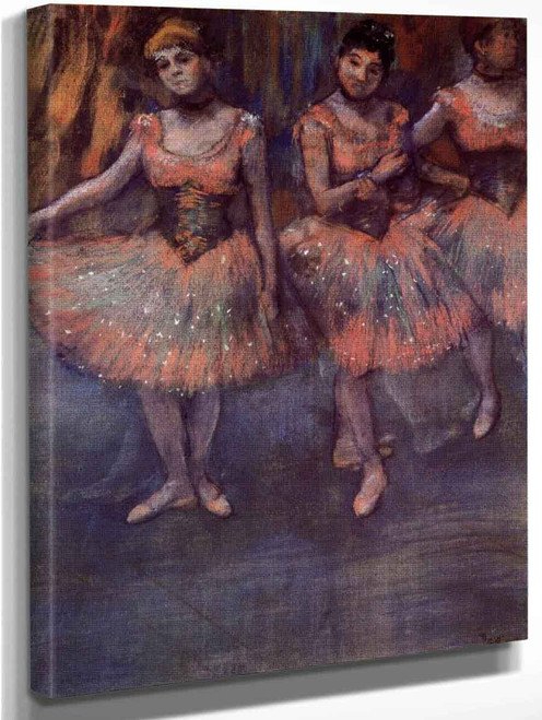 Three Dancers Before Exercise By Edgar Degas