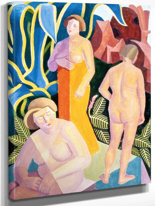 Three Nudes By Edwin Ambrose Webster