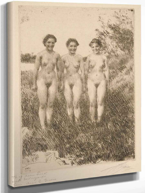 Three Sisters By Anders Zorn