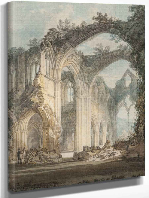Tintern Abbey The Crossing And Chancel, Looking Towards The East Window By Joseph Mallord William Turner