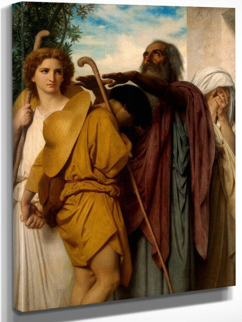 Tobias Receives His Father's Blessing By William Bouguereau Art Reproduction