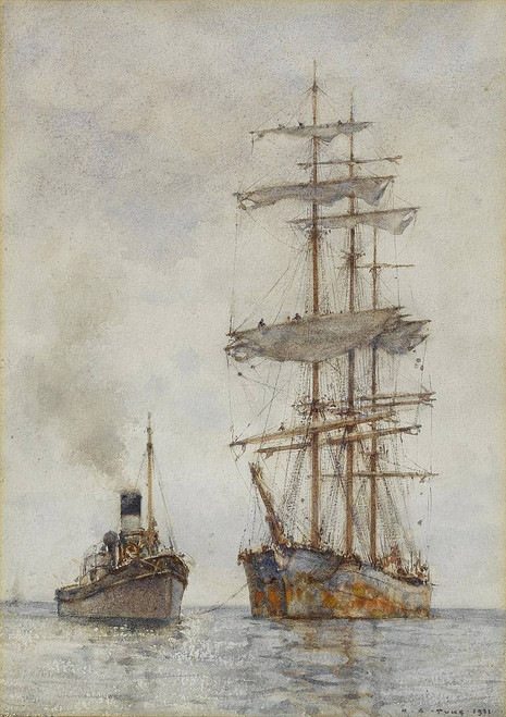 Towing By Henry Scott Tuke