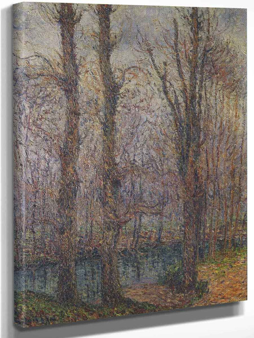 Trees By The River 2 By Gustave Loiseau By Gustave Loiseau