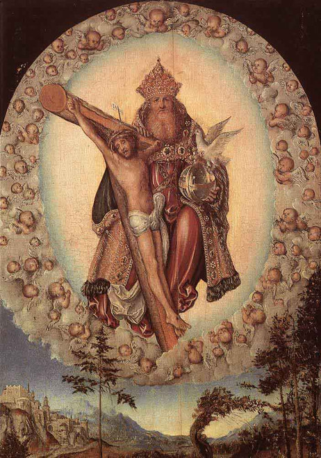 Trinity By Lucas Cranach The Elder By Lucas Cranach The Elder