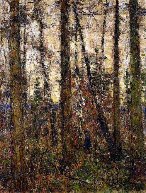 Two Children In The Forest By Christian Rohlfs