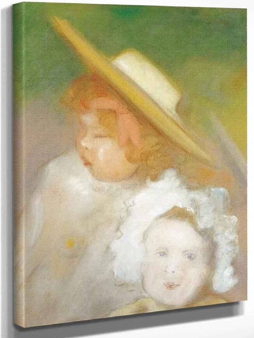 Two Children By Jozsef Rippl Ronai