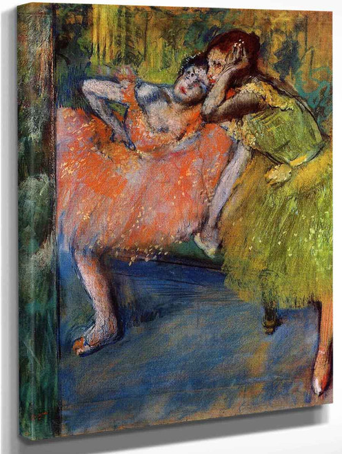 Two Dancers In The Studio1 By Edgar Degas