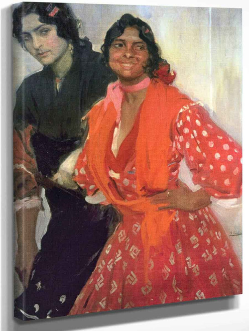 Two Gypsy Women By Joaquin Sorolla Y Bastida