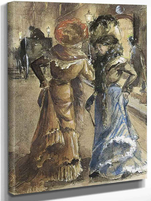 Two Ladies In Amsterdam By Leo Gestel