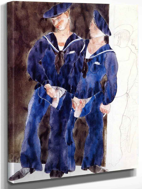 Two Sailors Urinating By Charles Demuth By Charles Demuth