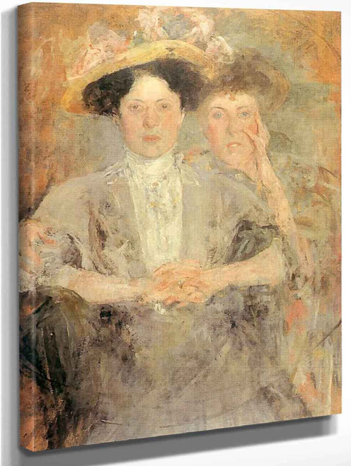 Two Women By Olga Boznanska By Olga Boznanska