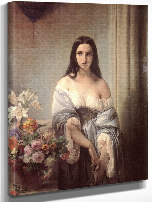 Un Pensiero Malinconico By Francesco Paolo Hayez