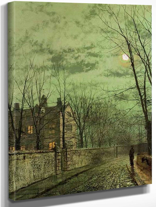 Under The Moonbeams By John Atkinson Grimshaw  By John Atkinson Grimshaw