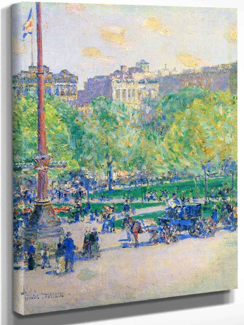 Union Square 1 By Frederick Childe Hassam