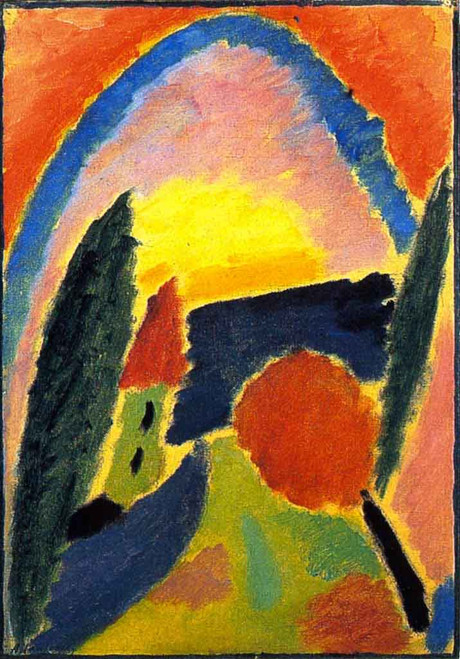 Variation With Church Steeple By Alexei Jawlensky By Alexei Jawlensky
