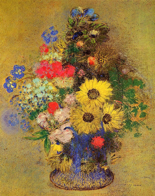 Vase Of Flowers16 By Odilon Redon