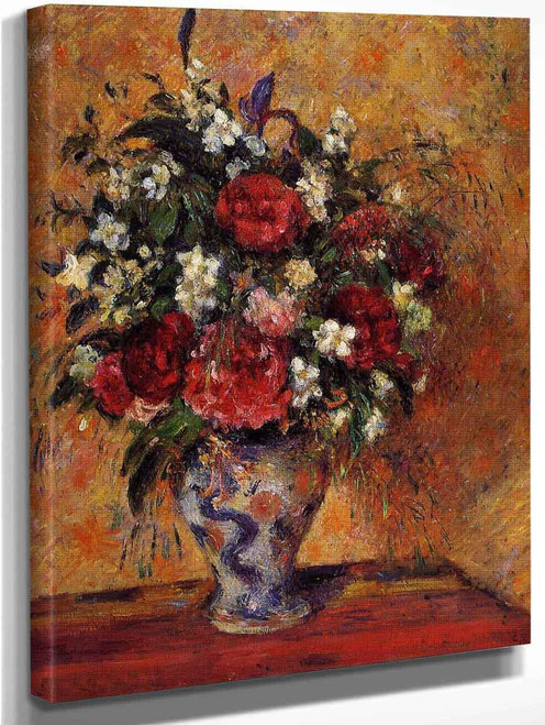 Vase Of Flowers By Camille Pissarro