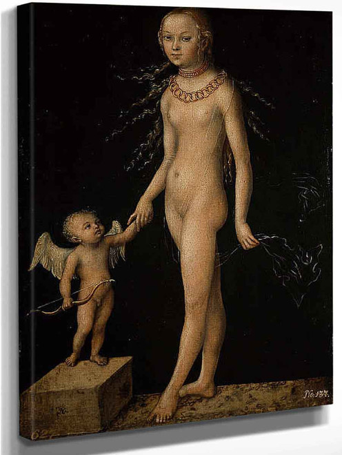 Venus And Cupid1 By Lucas Cranach The Elder By Lucas Cranach The Elder