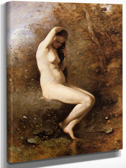 Venus At Her Bath By Jean Baptiste Camille Corot