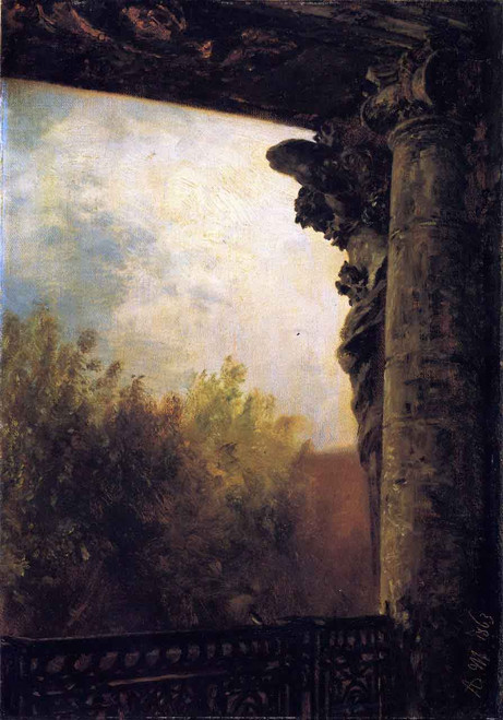 View From A Window Of The Royal Palace In Berlin By Adolph Von Menzel By Adolph Von Menzel